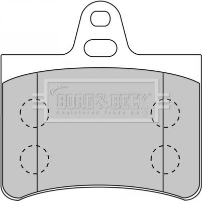 BORG & BECK Комплект тормозных колодок, дисковый тормоз BBP1710